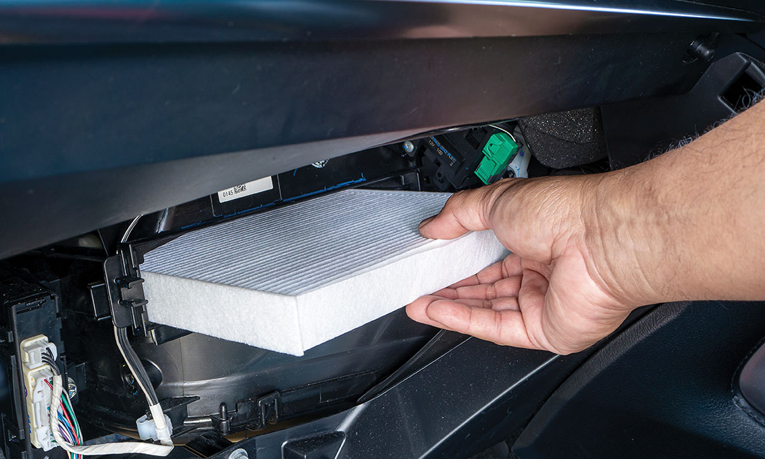 Replacement air filter for car