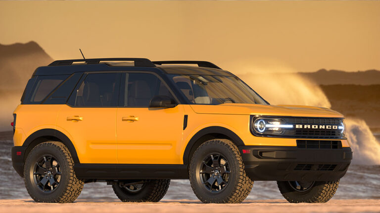 Ford Bronco Sport on a sandy beach