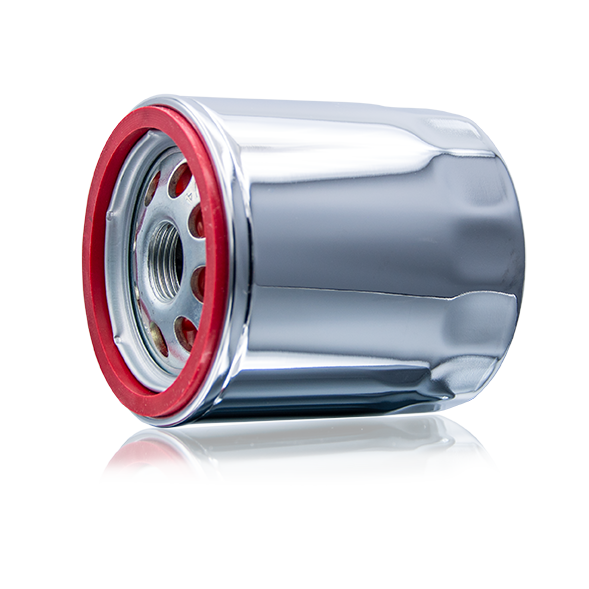 5micron harley-davidson superpremium5 oil filter replacement on side showing gasket